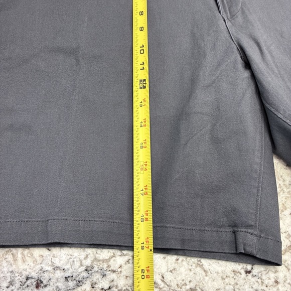 Men's Shorts Size 42 George Zip Charcoal Sky Gray Above The Knee 9" Inseam NWT - Picture 14 of 15